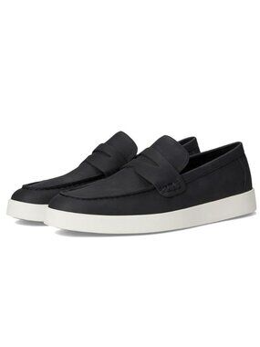Calvin Klein Ellard Mens Lace-up Black Loafers Size 13 NEW